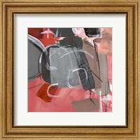 Red & Gray Abstract II Fine Art Print