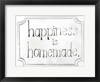 Homemade Happy I Framed Print