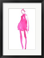 Fuchsia Street Fashion II Framed Print