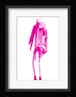 Fuchsia Street Fashion III Framed Print