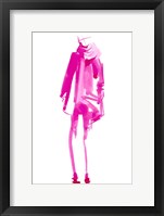 Fuchsia Street Fashion III Framed Print
