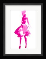 Fuchsia Street Fashion IV Framed Print