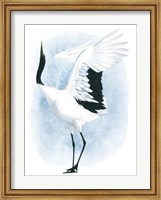 Dancing Crane I Fine Art Print