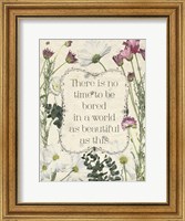 Pressed Floral Quote I Fine Art Print