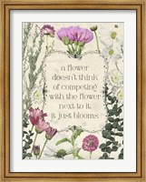 Pressed Floral Quote III Fine Art Print