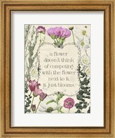 Pressed Floral Quote III Fine Art Print