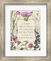 Pressed Floral Quote III Fine Art Print