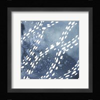 Indigo Ripple I Framed Print