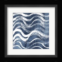 Indigo Ripple IX Framed Print