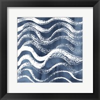 Indigo Ripple IX Framed Print