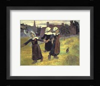 Breton Girls, 1888 Fine Art Print