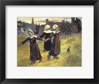 Breton Girls, 1888 Fine Art Print