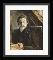 Gauguin Behind an Easel Fine Art Print