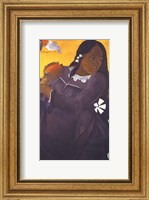Woman with Mango Fine Art Print