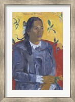 Vahine No Te Tiare (Woman with a Flower), 1891 Fine Art Print