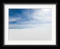 White Dunes II Framed Print