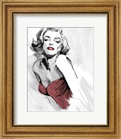 Marilyn's Pose Red Dress Fine Art Print