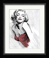 Marilyn's Pose Red Dress Fine Art Print