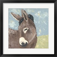 Farm Life-Donkey Framed Print