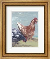 Farm Life-Chickens I Fine Art Print