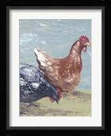 Farm Life-Chickens I Framed Print