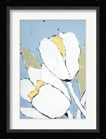 White Tulip Triptych I Framed Print