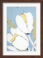White Tulip Triptych I Fine Art Print