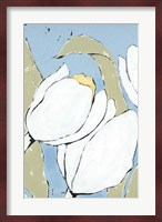 White Tulip Triptych II Fine Art Print
