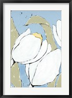 White Tulip Triptych II Fine Art Print