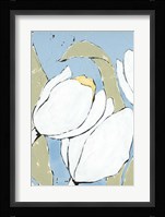 White Tulip Triptych II Framed Print