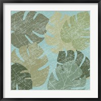 Faded Tropical Leaves II Fine Art Print