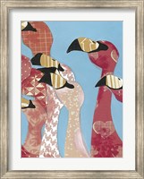 Flock of Flamingoes I Fine Art Print