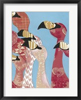 Flock of Flamingoes I Framed Print