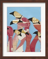 Flock of Flamingoes II Fine Art Print