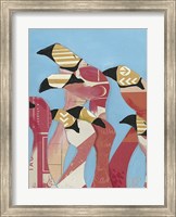 Flock of Flamingoes II Fine Art Print