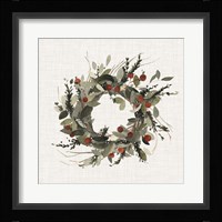 Farmhouse Wreath I Fine Art Print