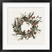 Farmhouse Wreath I Fine Art Print