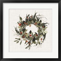 Farmhouse Wreath II Framed Print