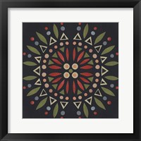 Folk Mandala IV Framed Print