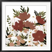 Terracotta Wildflowers II Fine Art Print