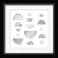 Half Circles I Framed Print