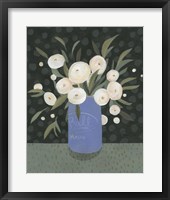 Mason Jar Bouquet I Framed Print