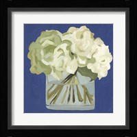 White Hydrangeas II Framed Print