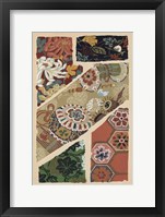 Japanese Textile Design V Framed Print