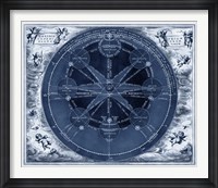 Indigo Planetary Chart Fine Art Print