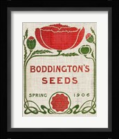 Flower Seed Packs III Framed Print