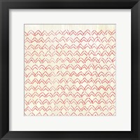 Weathered Patterns in Red VI Framed Print