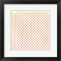 Weathered Patterns in Red VIII Framed Print