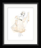 Blush & Grey Fashion I Framed Print