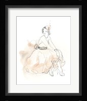 Blush & Grey Fashion II Framed Print